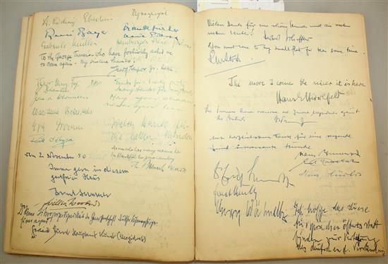 George and Marjorie Turner Guest Book (Berlin, 1950s), collection of 13 TLS and a signed photograph